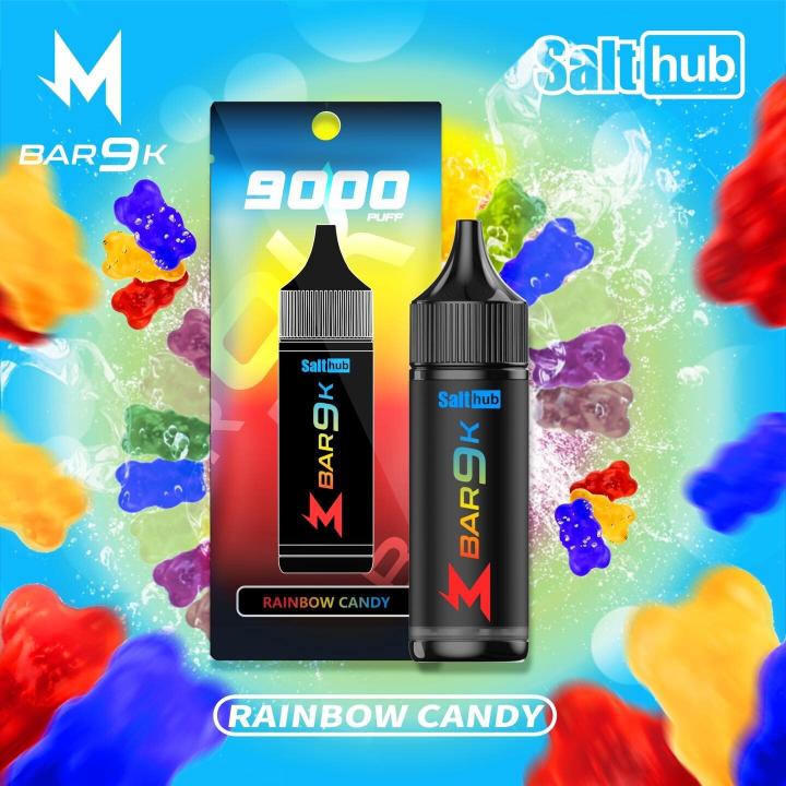 [PODDIS]Marbo Bar 9K Disposable - Rainbow Candy เรนโบว์ 9000Puffs 14ML Nic3`0mAh ชาร์จได้ ไม่มีสายคล้องคอ